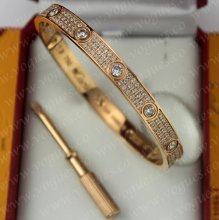 Cartier Love Bracelet Diamond-Paved Pink Gold Diamonds N6036917